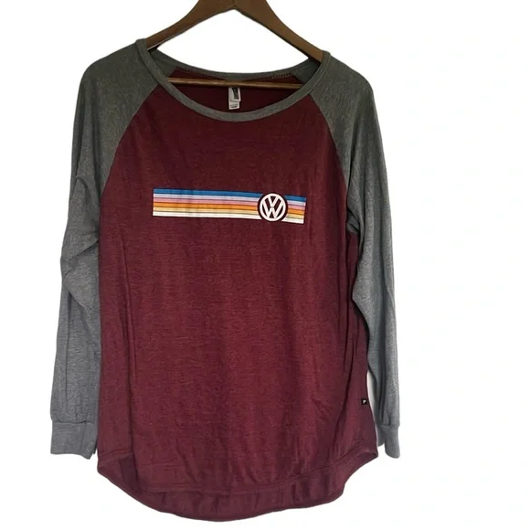 Pennant VW Strip Retro Baseball Tee - Picture 1 of 6
